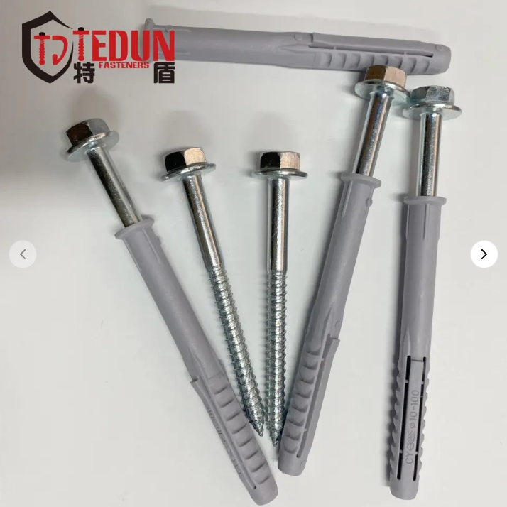 High Quality Grade 8.8 Darcomet Hot Zinc Plated Nail Screw for Facade Dowel 7x105